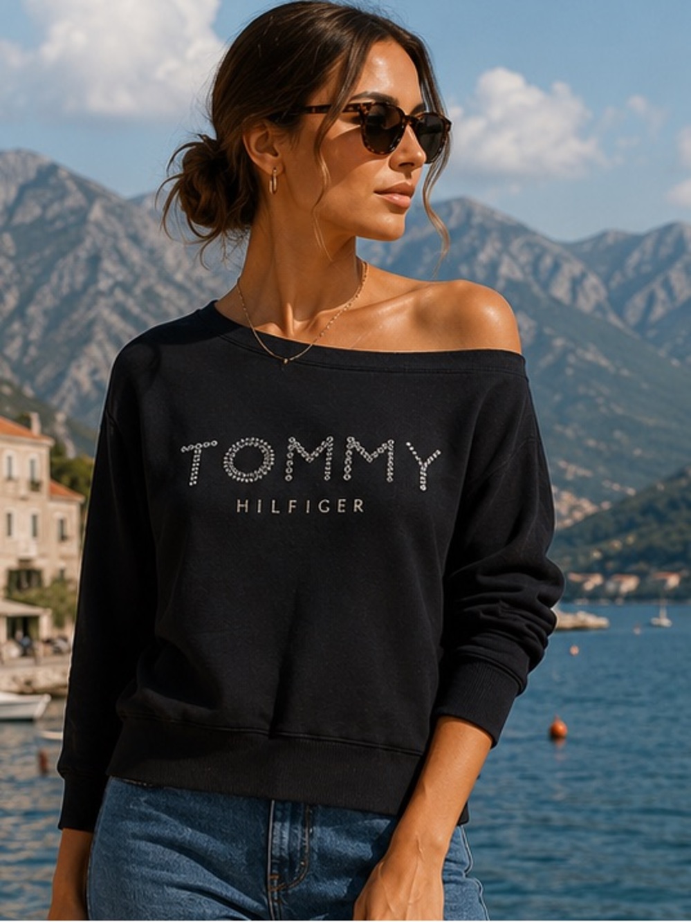 Tommy Hilfiger Women's Black Top